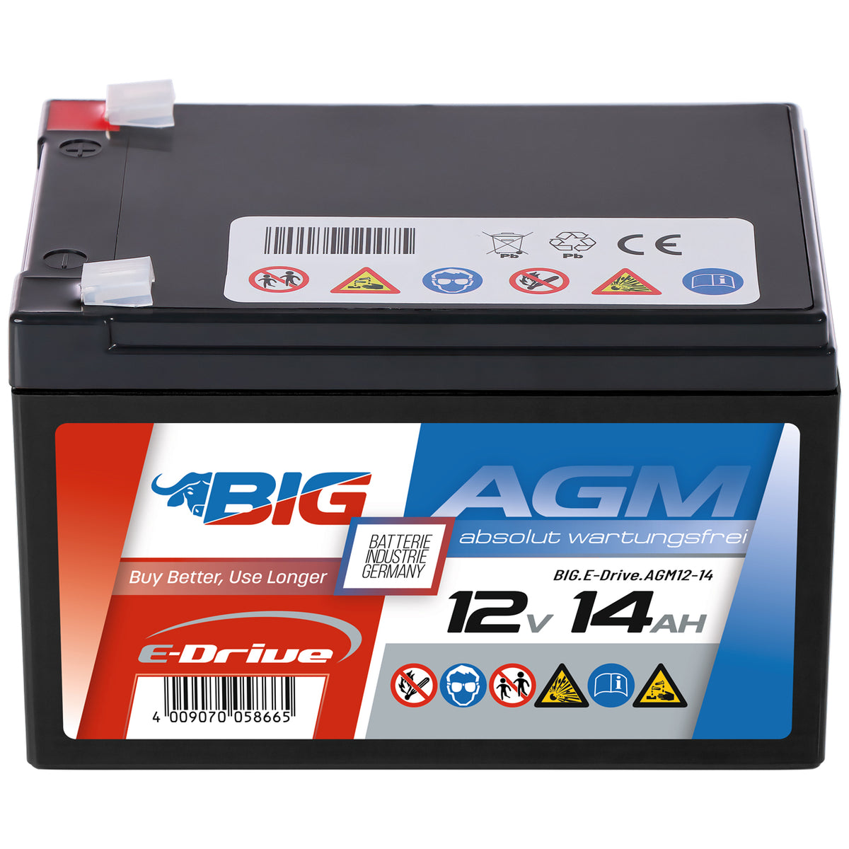BIG E-Drive AGM 12V 14Ah