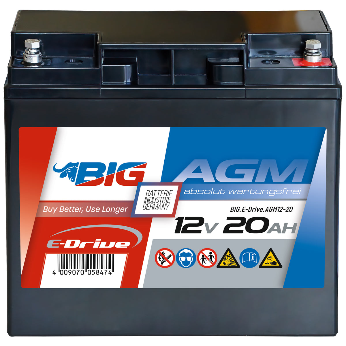 BIG E-Drive AGM 12V 20Ah