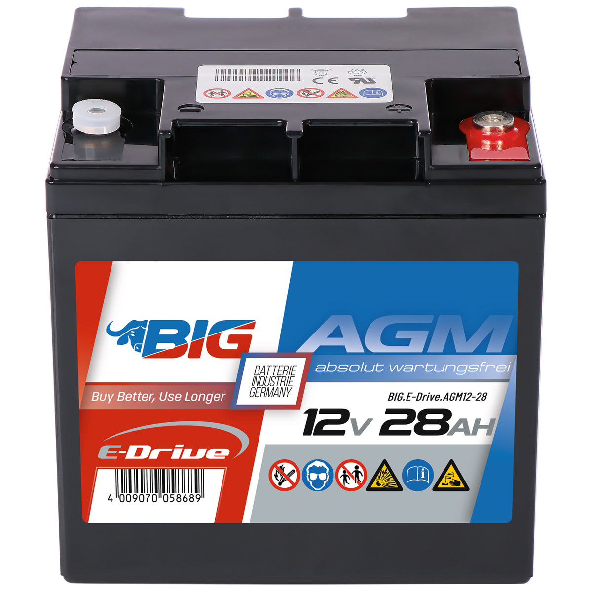 BIG E-Drive AGM 12V 28Ah