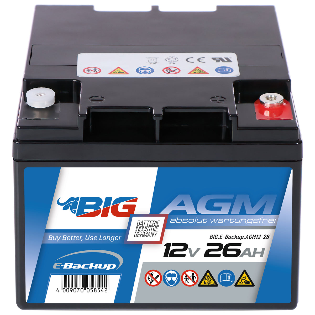 BIG E-Backup AGM 12V 33Ah