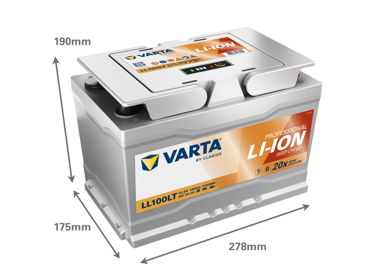 Varta Professional LI-ION LL100LT 12,8V 100Ah Versorgerbatterie mit Zellheizfunktion