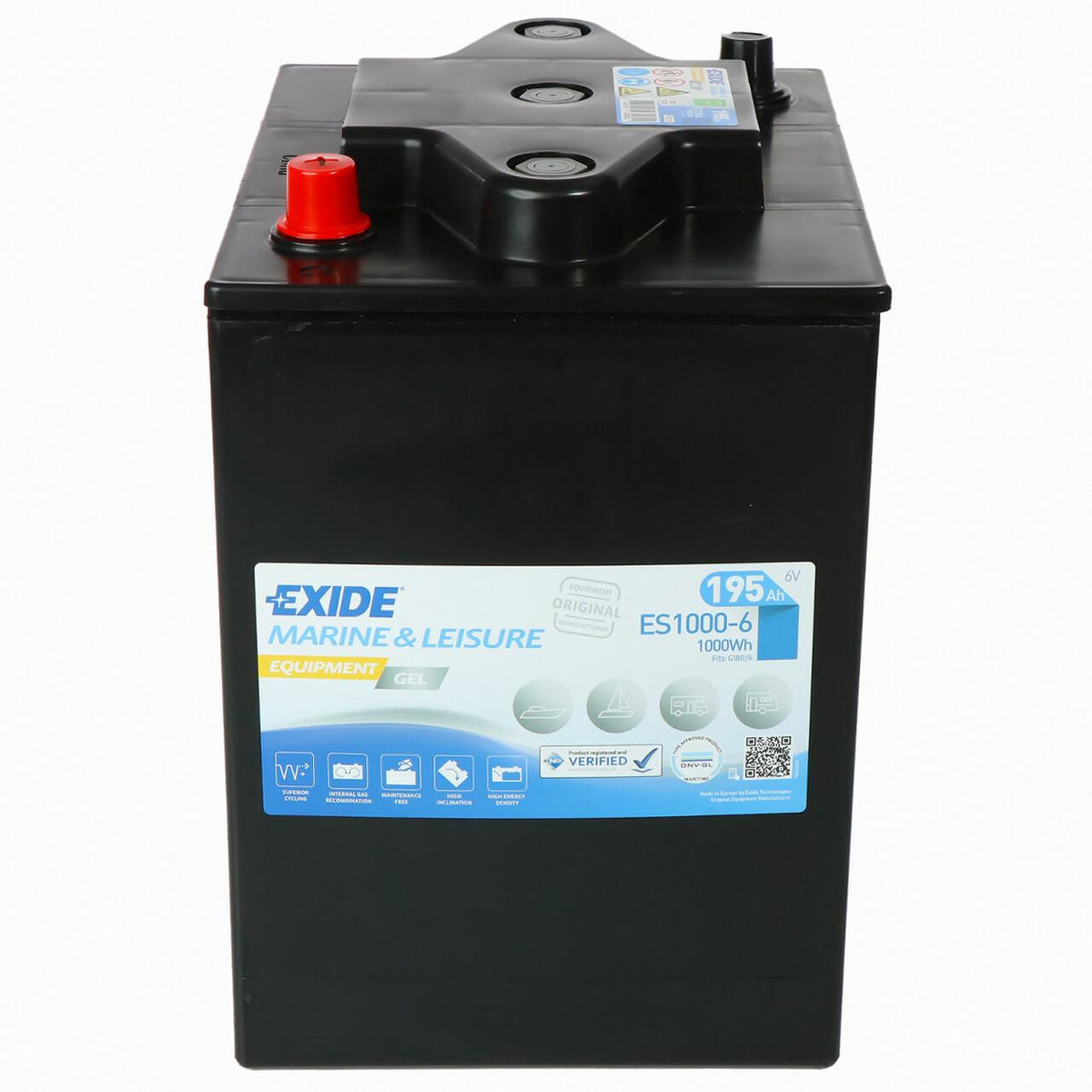 Exide EQUIPMENT GEL ES1000-6 6V 190Ah 900A/EN