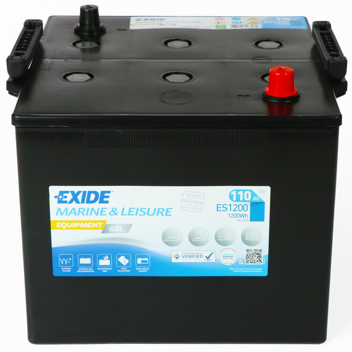 Exide EQUIPMENT GEL ES1200 12V 110Ah 760A/EN