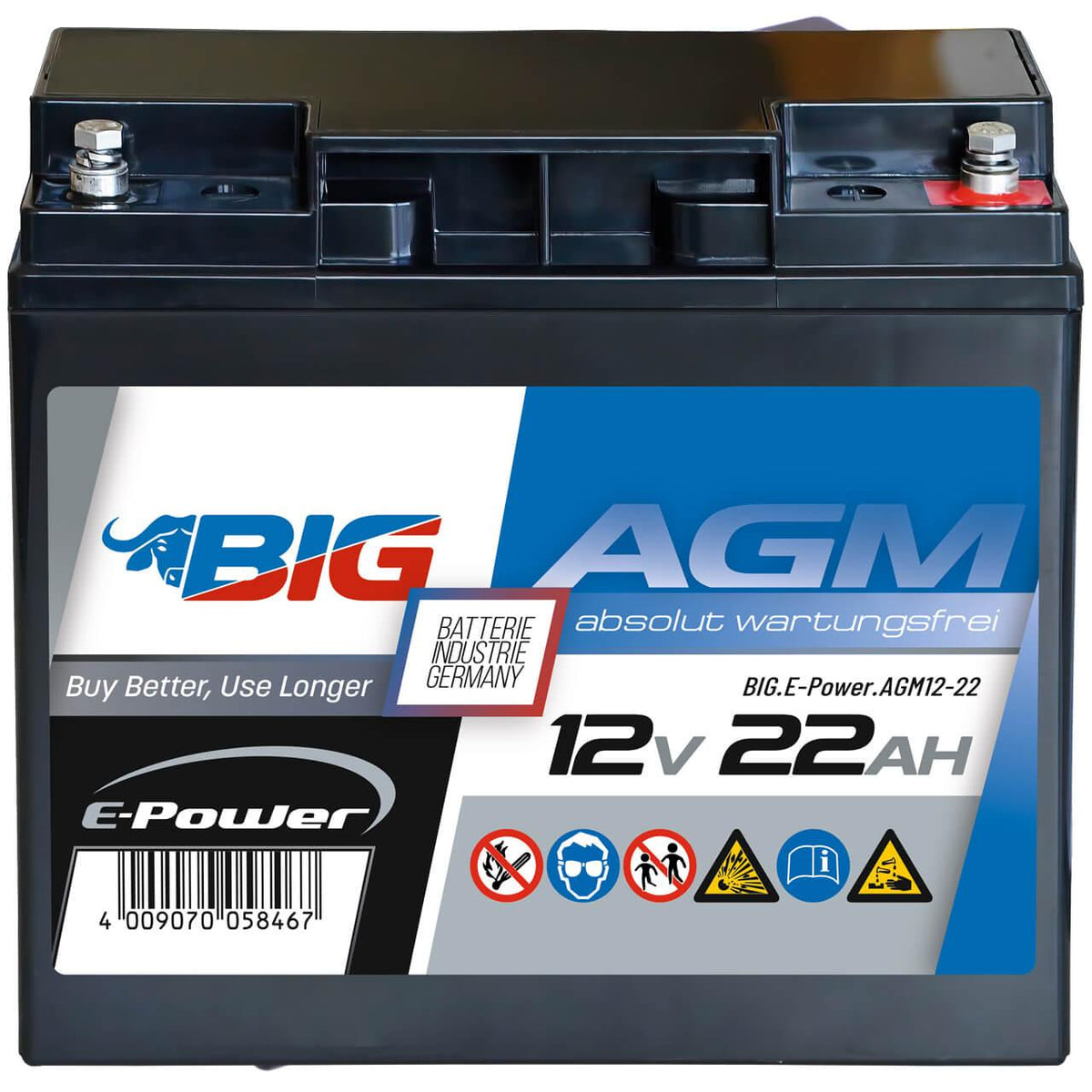 BIG E-Power AGM 12V 22Ah