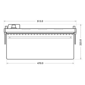 BIG Professional Solar DC 12V 200Ah C100 Versorgerbatterie