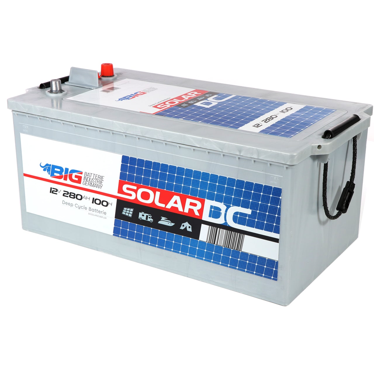 2 x Solarbatterie 100Ah 12V AGM Batterie 200Ah 24V Wohnmobil Bootsbatterie  Akku