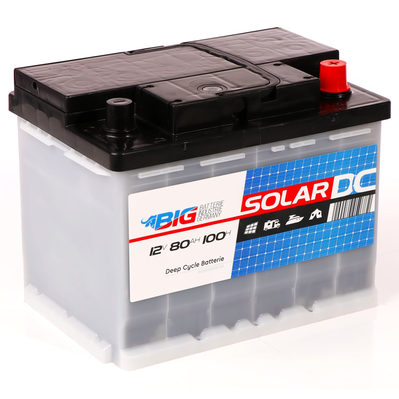 BIG Versorgungsbatterie 80Ah 12V Solar-Batterie 95502