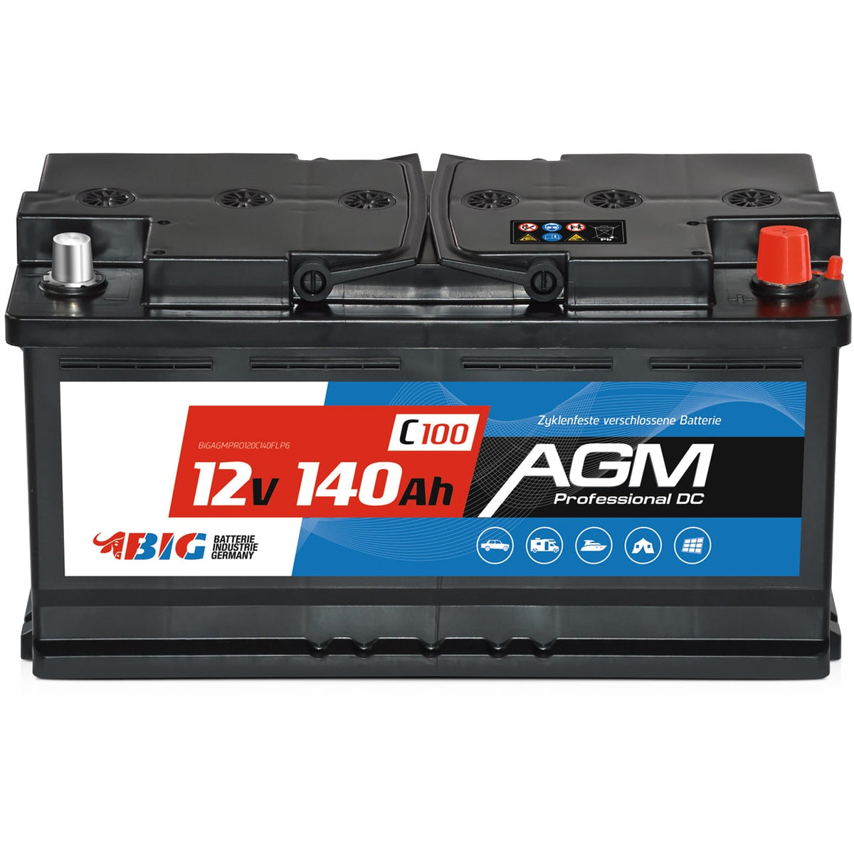 Akku Batterie AGM VRLA 12V 100Ah Green Cell - Kostenlose Lieferung