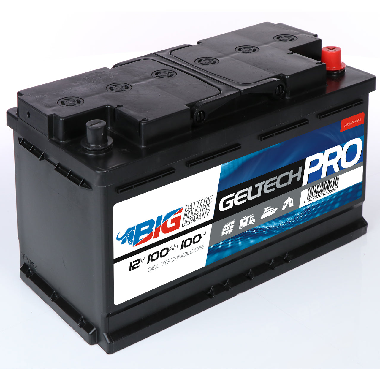Wohnmobilbatterie Gel mit langsamer Entladung Powerlib' RG-1Q1161C5