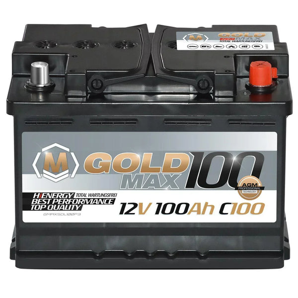 GoldMax AGM 12V 100Ah C100 Versorgerbatterie
