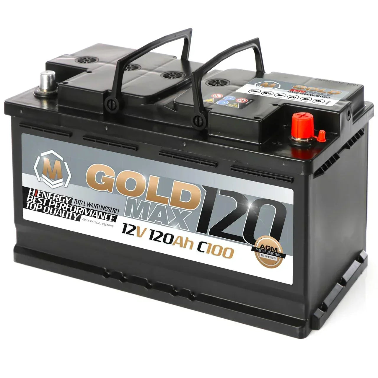 GoldMax AGM 12V 120Ah C100 Versorgerbatterie