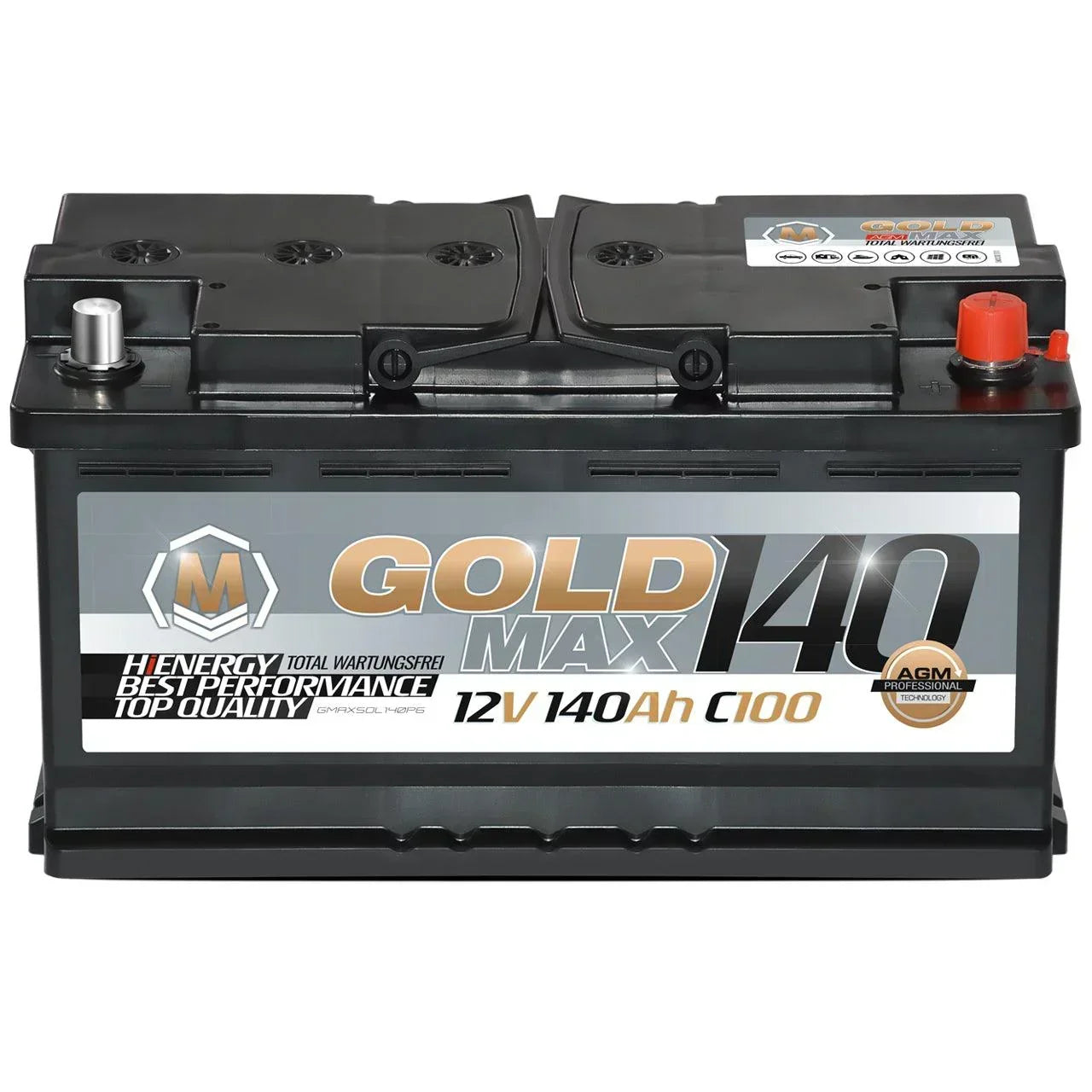 GoldMax AGM 12V 140Ah C100 Versorgerbatterie