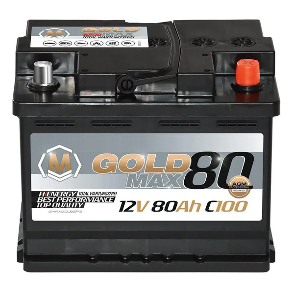 GoldMax AGM 12V 80Ah C100 Versorgerbatterie
