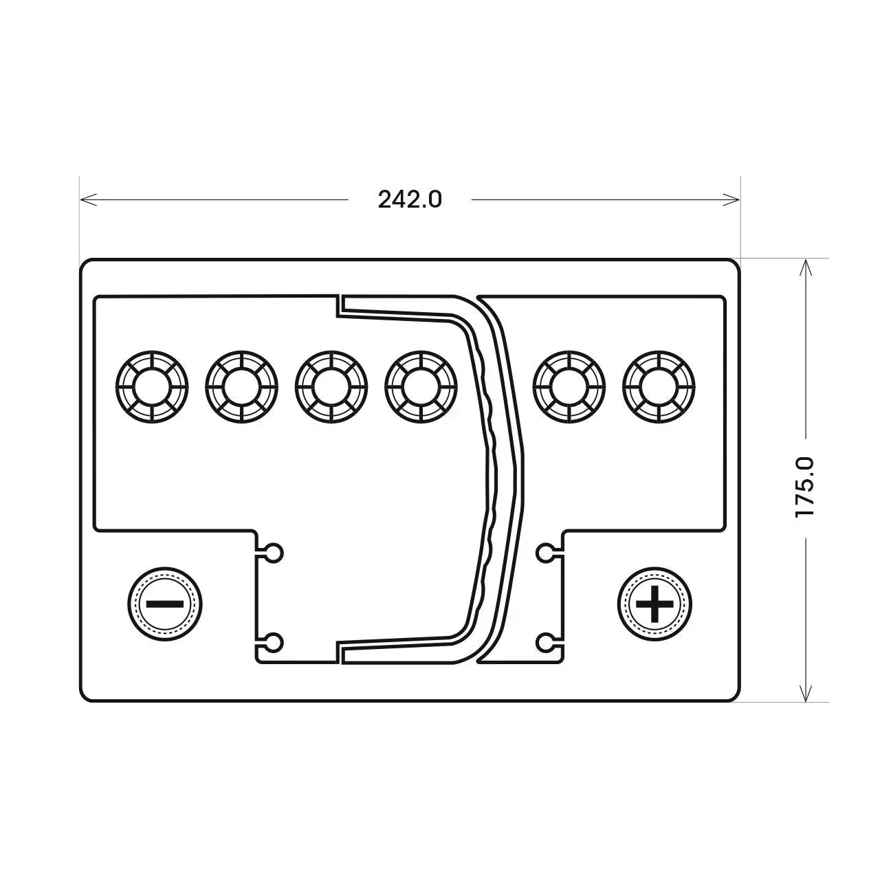 GoldMax AGM 12V 80Ah C100 Versorgerbatterie