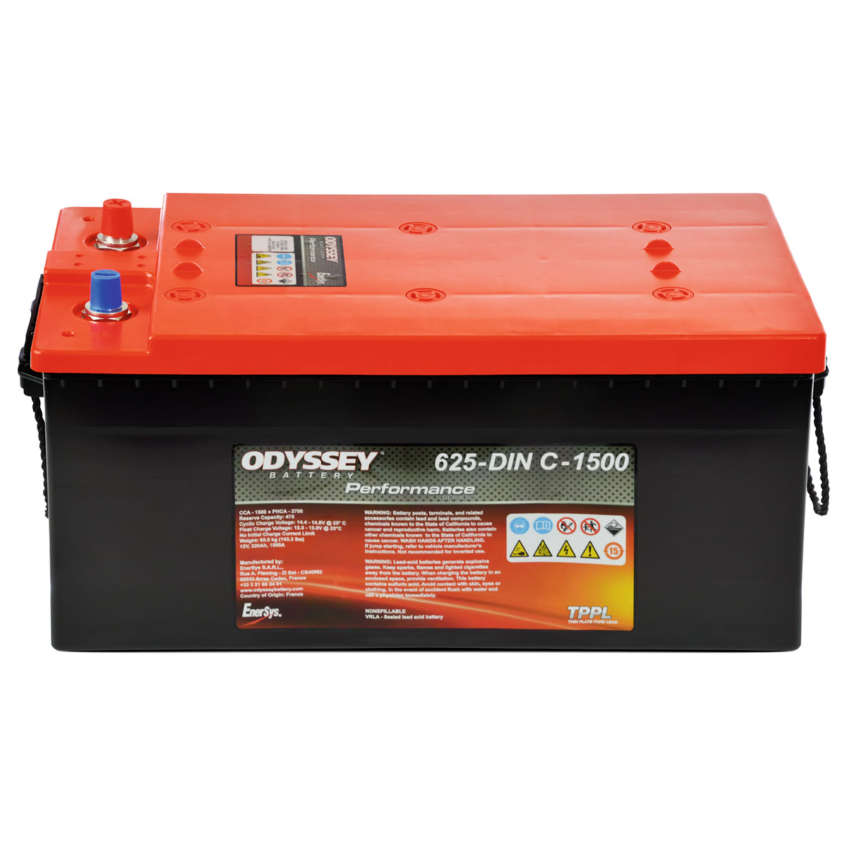 Odyssey 34-PC1500 ODX-AGM34. Batterie für Lkw und Industriefahrzeuge  Odyssey 68Ah