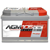 Versorgerbatterie Panther AGM 12V 105Ah Front