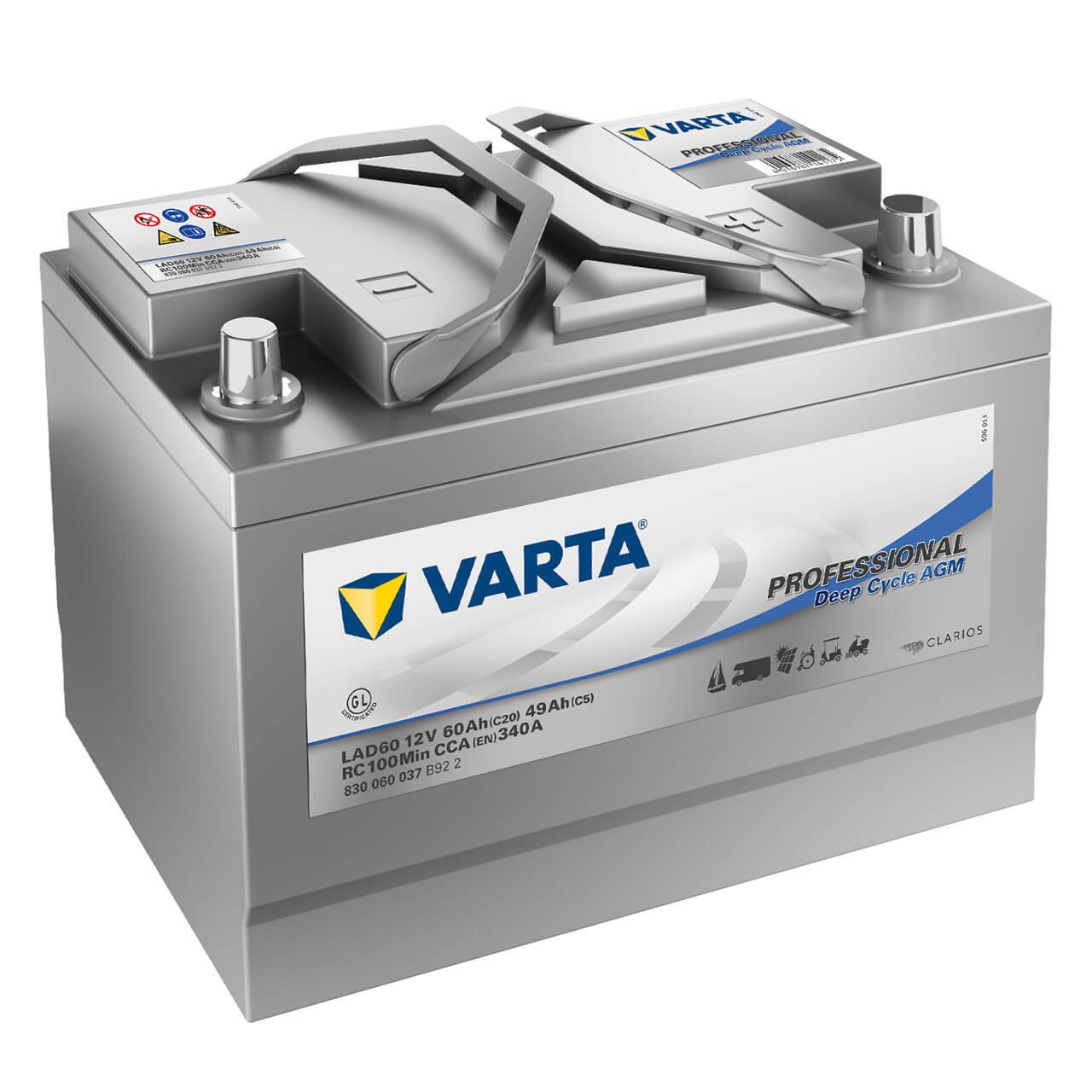 Varta LAD60A Professional DC AGM 12V 60Ah 370A/EN