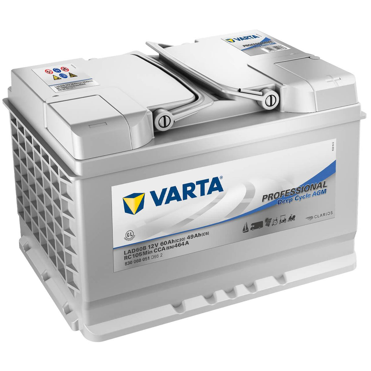 Varta LAD60B Professional DC AGM 12V 60Ah 464A/EN