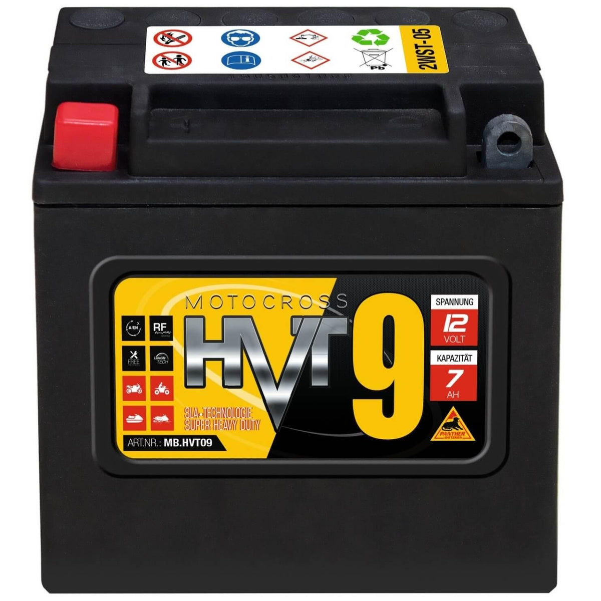 Panther Motocross HVT9 AGM 12V 7Ah 170A/EN